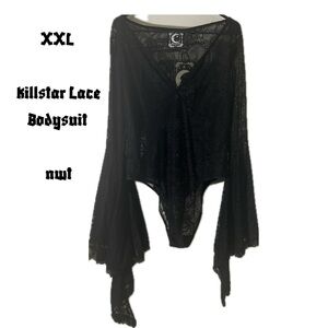 Killstar Black Dramatic Sleeve BodySuit